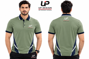 เสื้อโปโลผู้ชายแบบแห้งเร็ว ผลิตจากโพลีเอสเตอร์ แขนสั้น สำหรับกอล์ฟ กีฬา ชุดทีม  รับทำโลโก้ตามสั่ง  OEM ODM ขายส่ง - Product Image 3