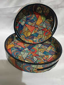 ถาดเสิร์ฟทำจากไม้ทรงสี่เหลี่ยมผืนผ้าเป็นมิตรต่อสิ่งแวดล้อมสำหรับห้องครัวห้องนั่งเล่นกลางแจ้งเพื่อความบันเทิงที่ดีที่สุด - Product Image 3