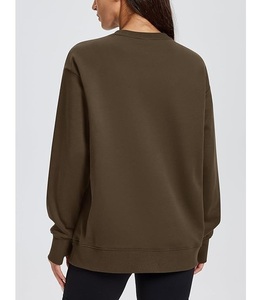 Sudadera de Algodón para Mujer, de Lujo, Manga Larga, Cuello Redondo, Hombros Caídos, Color Sólido, Cómoda, Talla Grande, del Mejor Precio, de Bangladesh - Product Image 5