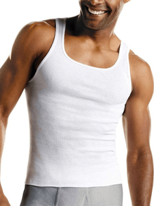 Sleeveless Muscle Tee Mens Fitness <b>Running</b> Gym Vests Stringer Tank Top Undershirt Breathable Sporty 100% Polyester Crew Neck - Product Image 5