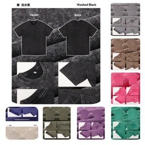 เสื้อยืด OEM 2026 แบบย้อมสีเอซิดคุณภาพสูง หนัก 240 กรัม สไตล์วินเทจ ทำสีซีดแบบดิสเทรส ออกแบบแบรนด์ของคุณเองได้ - Product Image 6