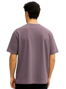 เสื้อยืดคุณภาพสูง 240 GSM ทรงหลวม ไหล่ตก ผ้าหนา หรูหรา คอโอเวอร์ คอตตอน สำหรับสตรีทแวร์ แบบโอเวอร์ไซส์ ระบายอากาศได้ดี - Product Image 5