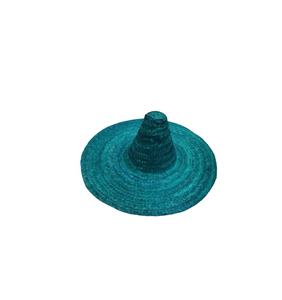 Sombrero de paja de ala ancha de fábrica con logotipo personalizado ribon para mujer uso superior plano para fiesta en la playa Sombrero de vaquero sombrero artesanal de mimbre regalo - Product Image 5