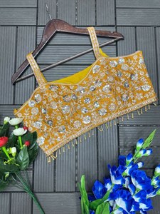 Sari indien traditionnel pour femme, en soie douce de haute qualité, tissage Banarasi pur avec Zari en cuivre, coupe ajustée, prêt-à-porter pour les fêtes - Product Image 4