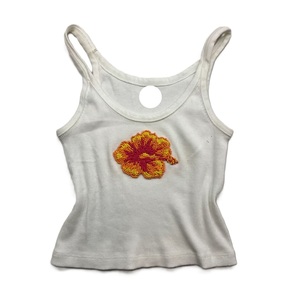 Designer Beaded Embroidered Tank Top With Colorful Seed Beads Trendy Handmade Seed Beads Embellished Sleeveless Tank Top - Product Image 4