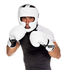 Guantes de Boxeo de Cuero Genuino Hechos en Pakistán, con Cordones, Logotipo Personalizado, Servicio OEM/ODM, Personalizables, Transpirables, que Absorben la Humedad - Product Image 4