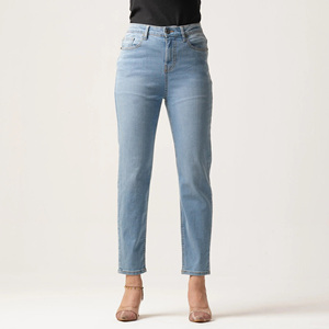 Premium <b>Stretch</b> <b>Denim</b> Womens Jeans Fashion Regular Fit Waterproof Drop-Crotch Streetwear OEM Manufacturer Supplier - Product Image 4