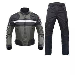 Conjunto de Chaqueta y Pantalones de Motociclismo para Hombre, Color Morado y Negro, Equipo de Protección para Conducir - Product Image 3