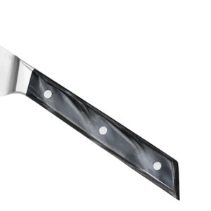 Black Marble Pattern Handle Paring Knives with Silver Metal Bolster Slim Pointed Blade for <b>Fruit</b> Cutting <b>Veg</b> Peeling <b>and</b> Food - Product Image 6