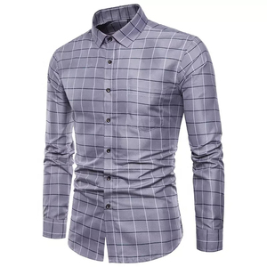 Chemises habillées coupe classique, service OEM, manches longues, en polyester/coton, décontractées, boutonnées, anti-plis, en tissu satiné, pour la plupart des modèles les plus populaires - Product Image 5