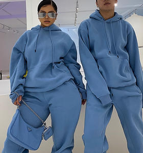 Conjuntos de Ropa Cálida para Hombre y Mujer, Otoño-Invierno, Sudadera con Cierre y Cuello Alto, Pantalones, Chándales Cálidos, Camisetas Deportivas para Hombre - Product Image 1