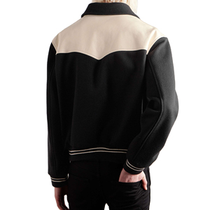 Chaqueta Universitaria Clásica Letterman al por Mayor, Resistente al Viento, Ecológica, Estilo Urbano, con Logotipo Frontal, Ropa Deportiva de Equipo - Product Image 2