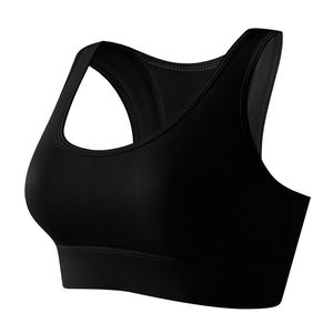 Soutien-gorge de sport dos nageur sans coutures pour femme, maintien élevé, maille respirante, bordure contrastante vert citron, débardeur de yoga à encolure en U - Product Image 5