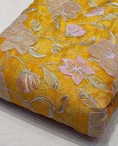 Tela de bordado malté, telas textiles, tela de encaje, tela de organza para marcas de moda, abastecimiento de prendas de vestir, venta al por mayor, exportación a granel, compra - Product Image 4