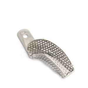 Plateau d'empreinte partielle en acier inoxydable disponible – Divers types et qualités – Équipement dentaire manuel – Prix abordable - Product Image 1