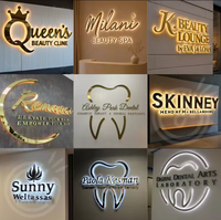 Enseigne de logo d'entreprise personnalisée en 3D rétroéclairée par LED pour la publicité et la décoration, utilisée par les entreprises automobiles, en acrylique, en acier inoxydable, étanche IP65