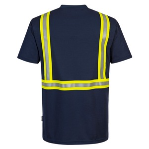 <b>Top</b> T-Shirt with <b>Reflective</b> Tape Work Wear Shirt safety t shirts for construction workers safety - Product Image 2