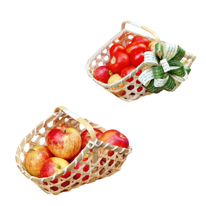 Panier-cadeau artisanal en paille de bambou, durable, élégant et naturel, emballage écologique, artisanat vietnamien, exportation - Product Image 1