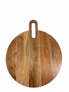 Planche à découper en bois d'acacia massif extra épaisse, planche à découper professionnelle pour boucher, pour usage domestique et en restaurant - Product Image 3