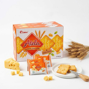Vietnam Manufacturer Cheese Crackers 204G Crunchy Snack ODM Bulk Supply - Product Image 1
