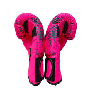 Gants de boxe en cuir 2026, vente chaude, pour entraînement MMA, personnalisables, antidérapants, respirants, fermeture auto-agrippante, unisexe, haute performance - Product Image 6