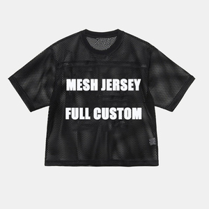 เสื้อยืดโอเวอร์ไซส์ผ้าตาข่ายสำหรับผู้ชาย สไตล์สตรีทแวร์  รับสกรีนโลโก้ ระบายอากาศได้ดี ผลิตจากผ้าโพลีเอสเตอร์ตาข่าย  แบบเสื้ออเมริกันฟุตบอล - Product Image 2
