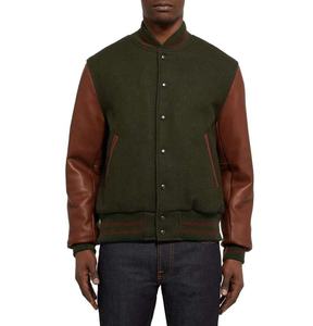 Veste universitaire personnalisée en toile de laine pour adultes et jeunes, avec col montant, réversible, coupe-vent, design hivernal écologique - Product Image 6