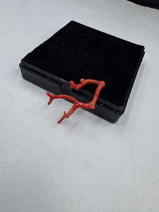 ลูกปัดปะการังสีแดงรูปทรงกิ่งไม้ พลอยดิบสำหรับทำเครื่องประดับ รูปทรงต้นไม้ ปะการังอิตาลี - Product Image 3