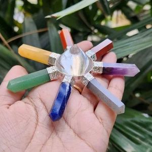 Ensemble de décoration en cristal générateur d'énergie des 7 chakras, pierres précieuses naturelles, méditation, Reiki, Feng Shui, guérison spirituelle, cadeau - Product Image 4