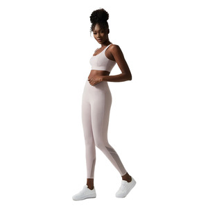 Leggings de yoga pour femmes, design personnalisé, spandex/polyester, extensibles dans quatre directions, antibactériens, avec cordon de serrage, pour l'entraînement - Product Image 6