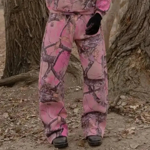 ชุดเซ็ตแทรคสูทลายพรางสีชมพูแบบยูนิเซ็กซ์ เสื้อฮู้ดครอป กางเกงจ็อกเกอร์ สตรีทแวร์ ชุดสองชิ้น แฟชั่น ขายส่ง - Product Image 3