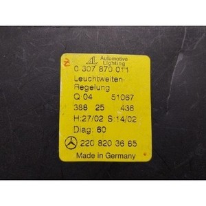 โมดูลควบคุมไฟหน้ารถยนต์ S-class ปี 2002-2005 มือสอง ของแท้ รหัสอะไหล่ A2208203685 - Product Image 4