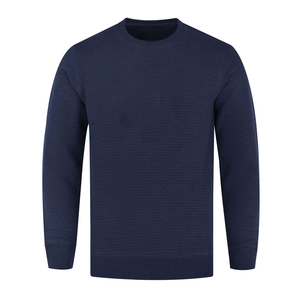 Suéter de Punto con Cuello Redondo para Hombre, Color Sólido, Informal, Corte Regular, para Otoño - Product Image 3
