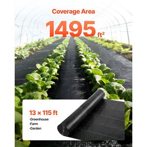 Tessuto per Giardino Resistente 13x115FT 3.5oz in PE, Tessuto Intrecciato per Barriera Antierba, Tessuto Blocca Erbacce - Product Image 3