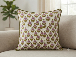 Funda de cojín con estampado de bloques y volantes estilo bohemio, decorativa para el hogar, vintage, boho, floral rosa, cuadrada, rectangular, para almohadas decorativas y ropa de cama. - Product Image 3