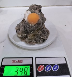Piedra Preciosa de Ágata Thomsonita Naranja Negra, Hecha a Mano, de Forma Libre, Ecológica, de la Mejor Calidad, de las Minas de Gujarat, India - Product Image 1