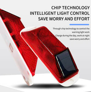 Новые продукты, светодиодная Солнечная сигнальная лампа, высокая видимость, солнечный свет для безопасности дорожного движения - Product Image 3
