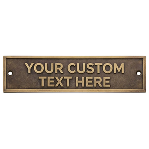 Personalised Cast Brass Door Sign <b>Plaque</b> Modern Design Water Resistant Long Durable for School Apartment - Product Image 4