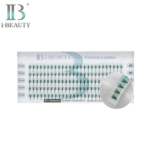 Extensiones de Pestañas I-Beauty, Abanicos Preformados, PESTANAS DE VOLUMEN FINO, Horizontales 4D, Tipo B, SF-VH4D, Fibra PBT Coreana de Alta Calidad - Product Image 1