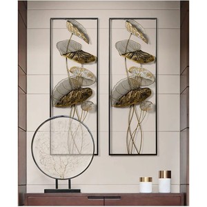 Decoración de Pared Metálica Hecha en India con Diseño de Hojas Doradas - Artesanía de Pared de Primera Calidad para Hogar y Hotel - Product Image 5