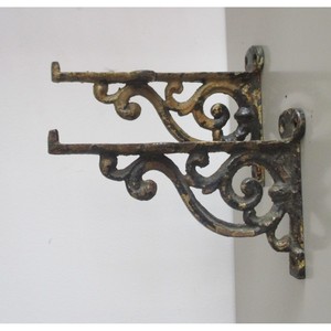 Acacia <b>Wood</b> with Cast Iron wooden wall shelves and floating shelves OEM Custom Wholesale | Aqdus Saleem India - Product Image 2