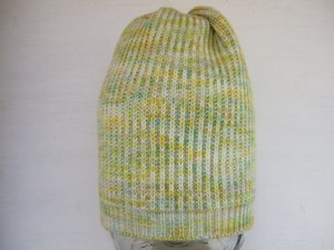 Gorro de punto jacquard tie-dye de invierno, estilo calavera, holgado, con dobladillo, impermeable, 100% lana, estilo urbano. - Product Image 4