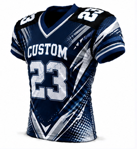 Maillot de football américain respirant et à séchage rapide, anti-transpiration, à manches courtes, vêtements de sport, uniforme d'équipe personnalisé, vente en gros d'usine - Product Image 5