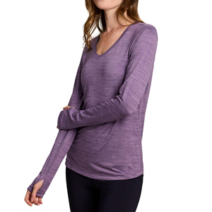 Haut de yoga de haute qualité pour femmes, haut de yoga à manches longues, respirant et à séchage rapide pour l'entraînement et le fitness, coupe décontractée pour femmes - Product Image 3