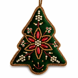 Premium Quality Beaded <b>Christmas</b> Ornament Wedding Festive Decor Handcrafted Holiday Luxury Environment-Friendly <b>Christmas</b> <b>Tree</b> - Product Image 1