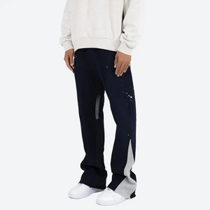 Pantalones Anchos Personalizados con Corte Acampanado para Hombre, Estilo Urbano, Bell Bottom, Casual, Hip Hop, Moda, Ropa OEM - Product Image 1