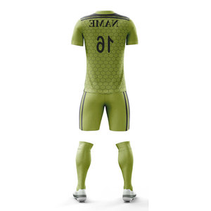Nuevo Uniforme Deportivo Personalizado, Uniforme de Fútbol de Malla Atlética con Pantalones Cortos, Uniforme Personalizado - Product Image 6