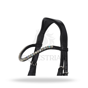 Brida de equitación inglesa SUNSET BRIDLE de tamaño completo para la comodidad del caballo - Product Image 4