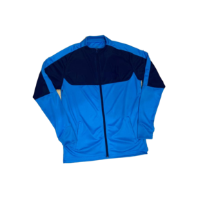 Blouson de sport pour homme à blocs de couleur, col montant, fermeture éclair, en polyester respirant, coupe sportive pour l'automne - Product Image 6