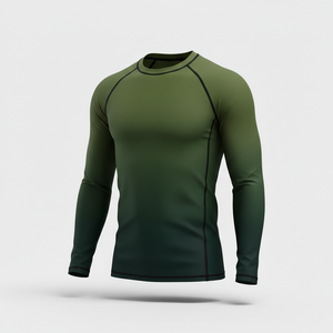 Camiseta Deportiva de Compresión Unisex de Manga Larga, Personalizable por Sublimación, para BJJ, MMA, Jiu Jitsu, Entrenamiento sin Gi - Product Image 3